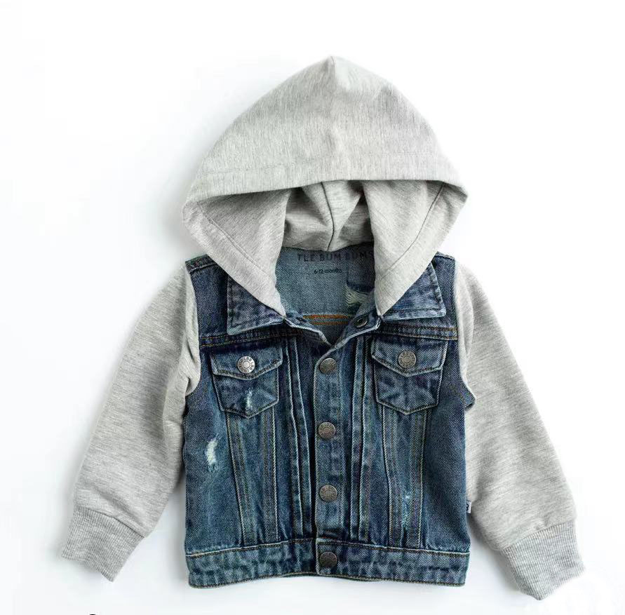 HOODED DENIM JACKET