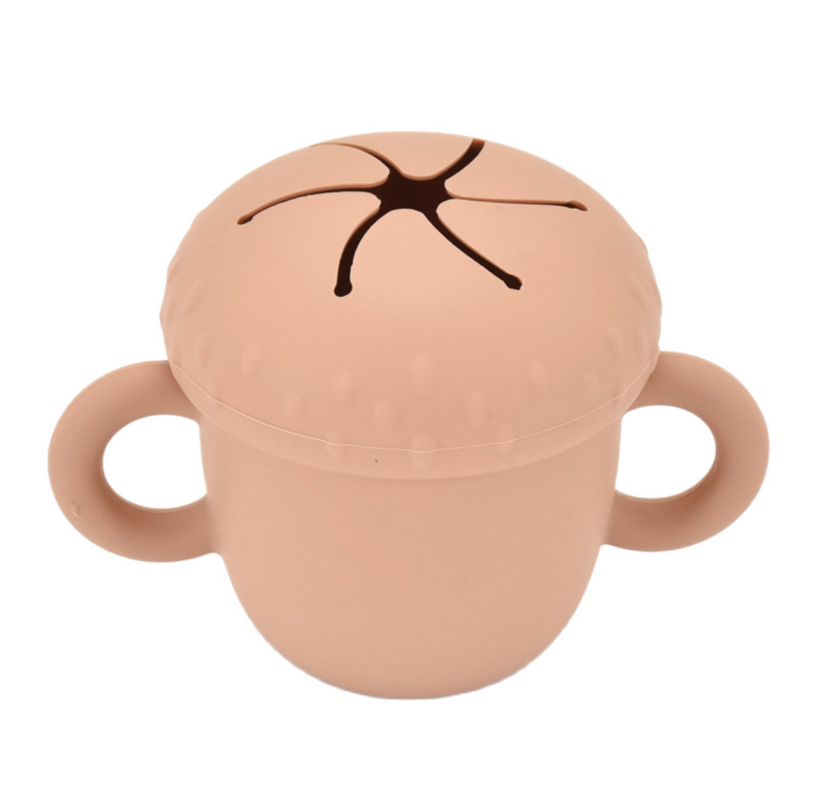 SILICONE SNACK CUP WITH HANDLE