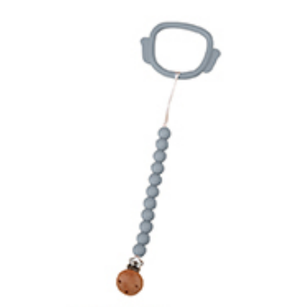 SILICONE PACIFIER CLIP WITH TEETHER